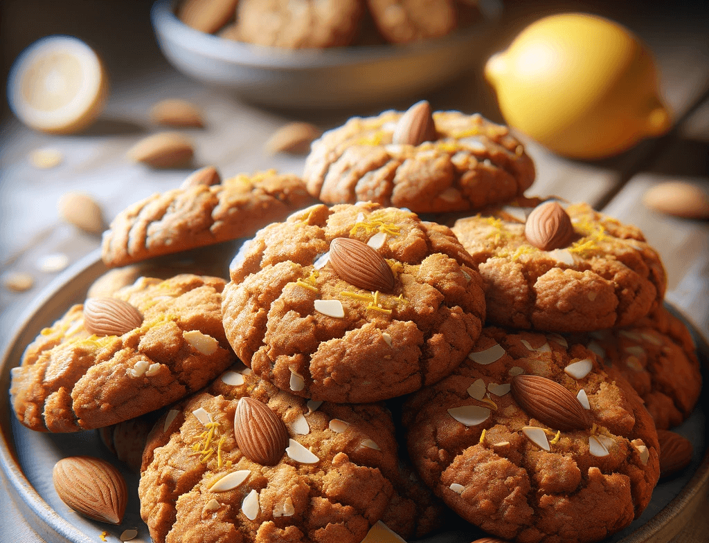 Glutenfreie, Mehllose Mandel-Zitronen-Plätzchen