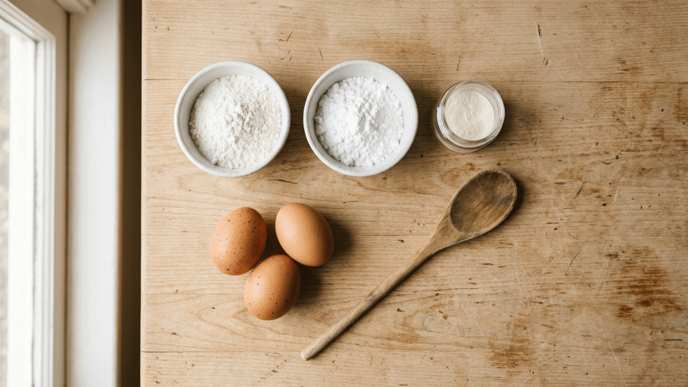 Glutenfreie Backzutaten: Reismehl, Tapiokastärke, Xanthan und Eier – Übersicht der wichtigsten Zutaten für glutenfreies Backen